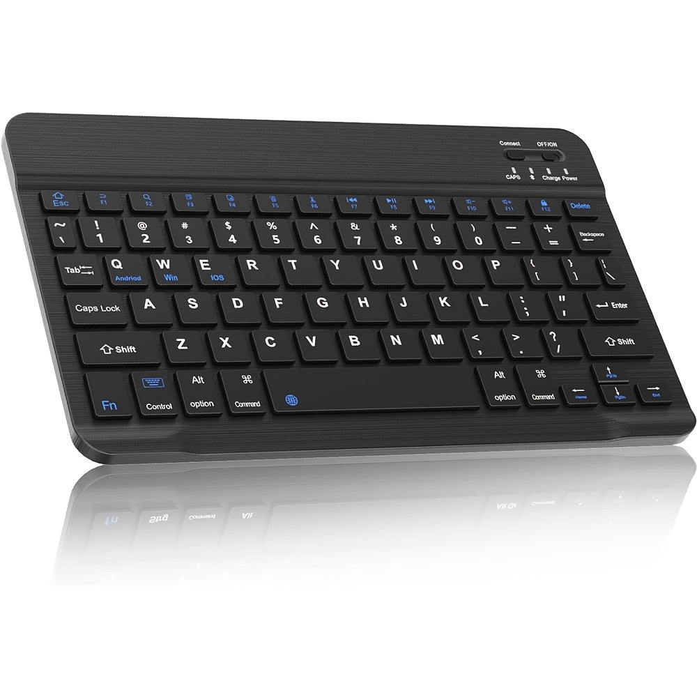 Wireless Keyboard Ultra-Slim Rechargeable with Function Keys for Android Windows iPad Pro Air Mini