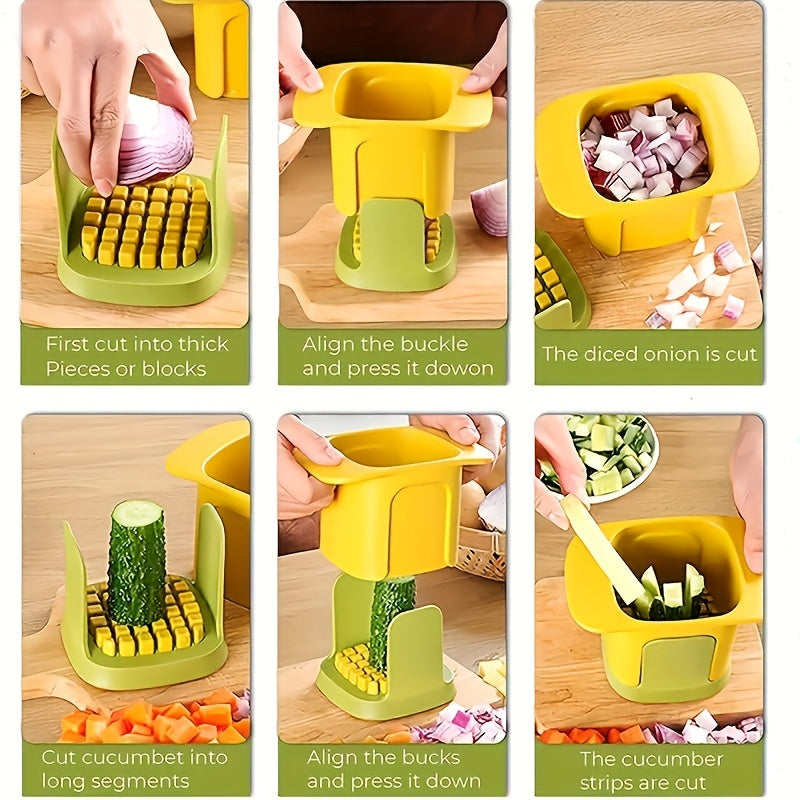 Kitchen Chopper Vegetable Cutter, Manual, Compact, Easy to Use