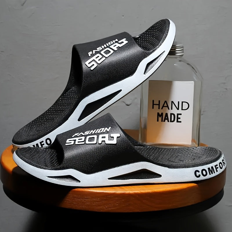 Unisex Summer Slides with Anti-slip PVC Sole Open Toe Comfortable Footwear