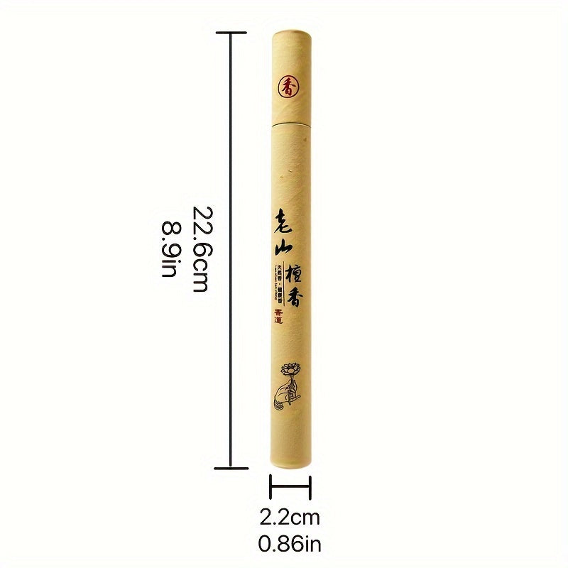 40 Count Jar of 20g Sandalwood Incense Sticks for Meditation Yoga Air Purification