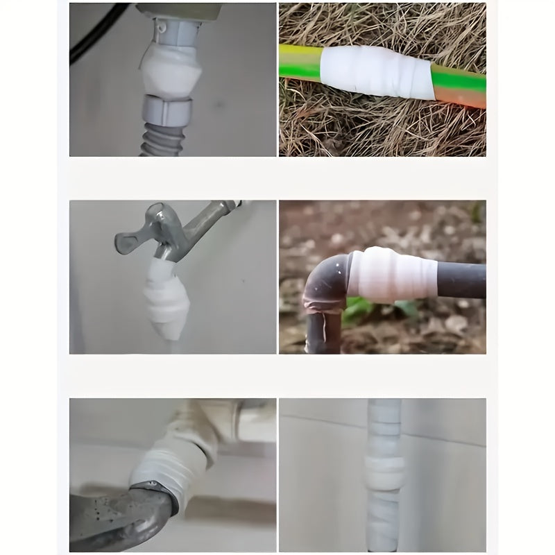 Silicone Leak Repair Tape Waterproof Sealant for Pipes White