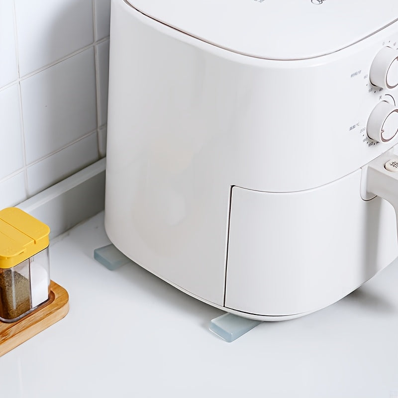 4 ta PVC mebel balandligini sozlash shimlari to'plami - notekis pollar uchun sozlanadigan qiyshiq bloklar, shkaflarda balandlikni sozlash uchun uchburchakli bloklar