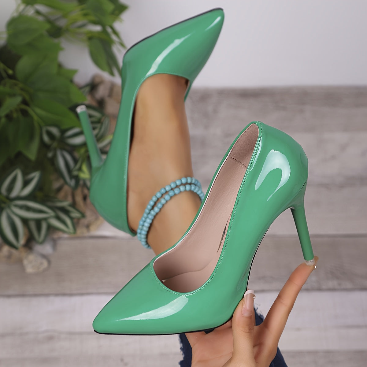 Women's White Pointed Toe Stiletto Heels 10cm Ultra High Pumps Office Party