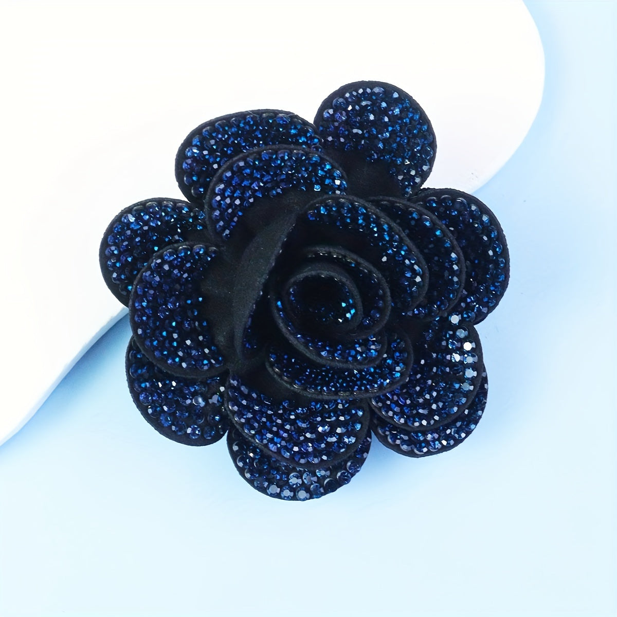 Multi-Layer Rhinestone Flower Brooch Set for Sweaters Coats Fabric Lapels