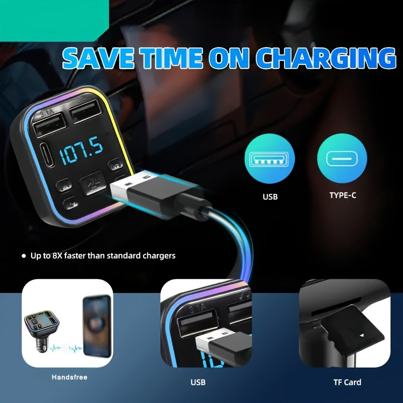 Car Accessories Wireless FM Transmitter Dual USB Car Charger