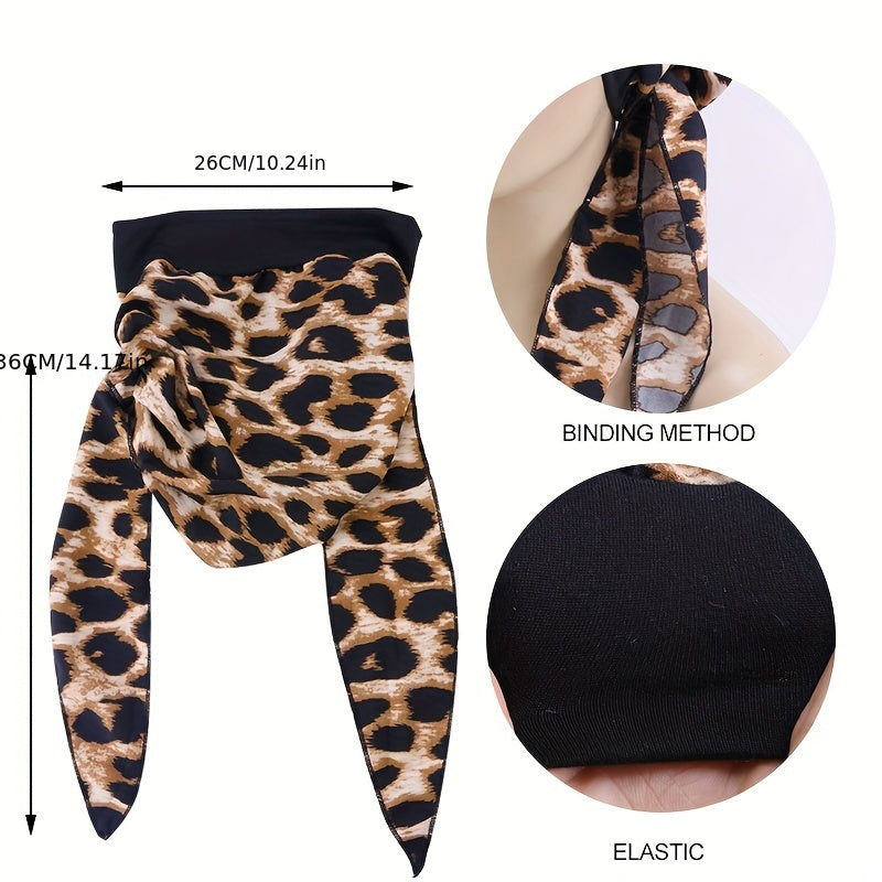 Kemo bemorlari uchun dantelli bog'ichli Paisley naqshli turban shlyapa