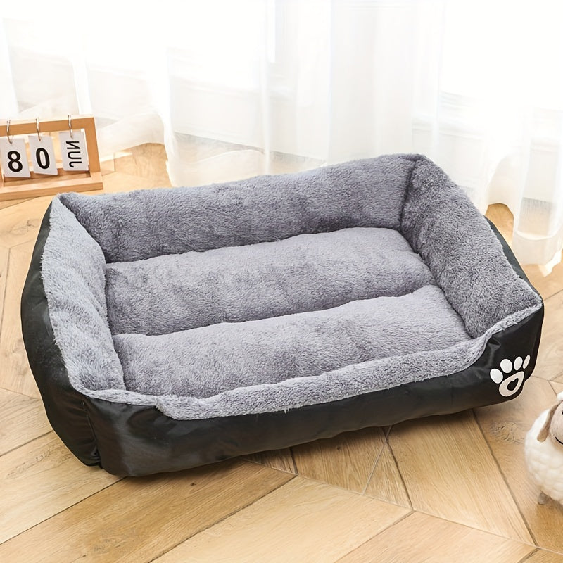 Dog Bed Soft Mat in Multiple Sizes Non-Slip Washable Polyester Fiber Rectangle for All Breeds