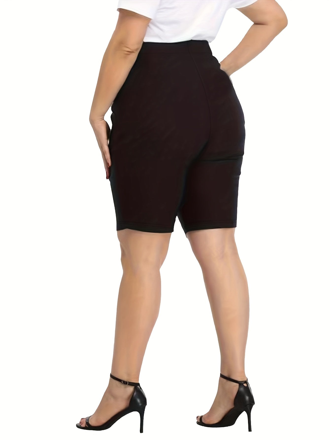 Plus o'lchamli shortlar to'plami, 3 ta, paxta, kundalik, ko'p rangli