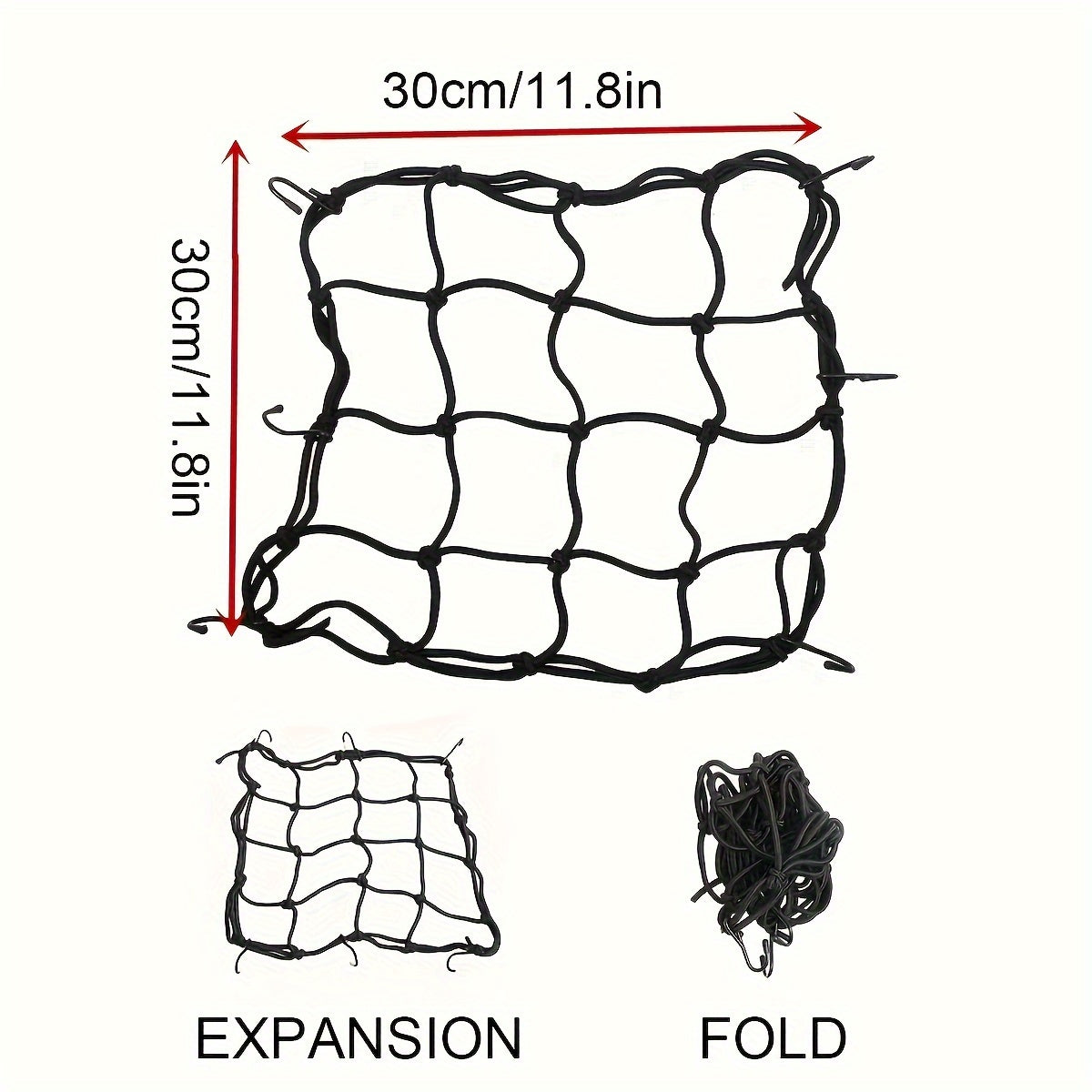 Off-Road Transporti uchun sumka tarmog'i elastik yuk tashish rack yuk mashina bagaj xavfsizlik sumkasi