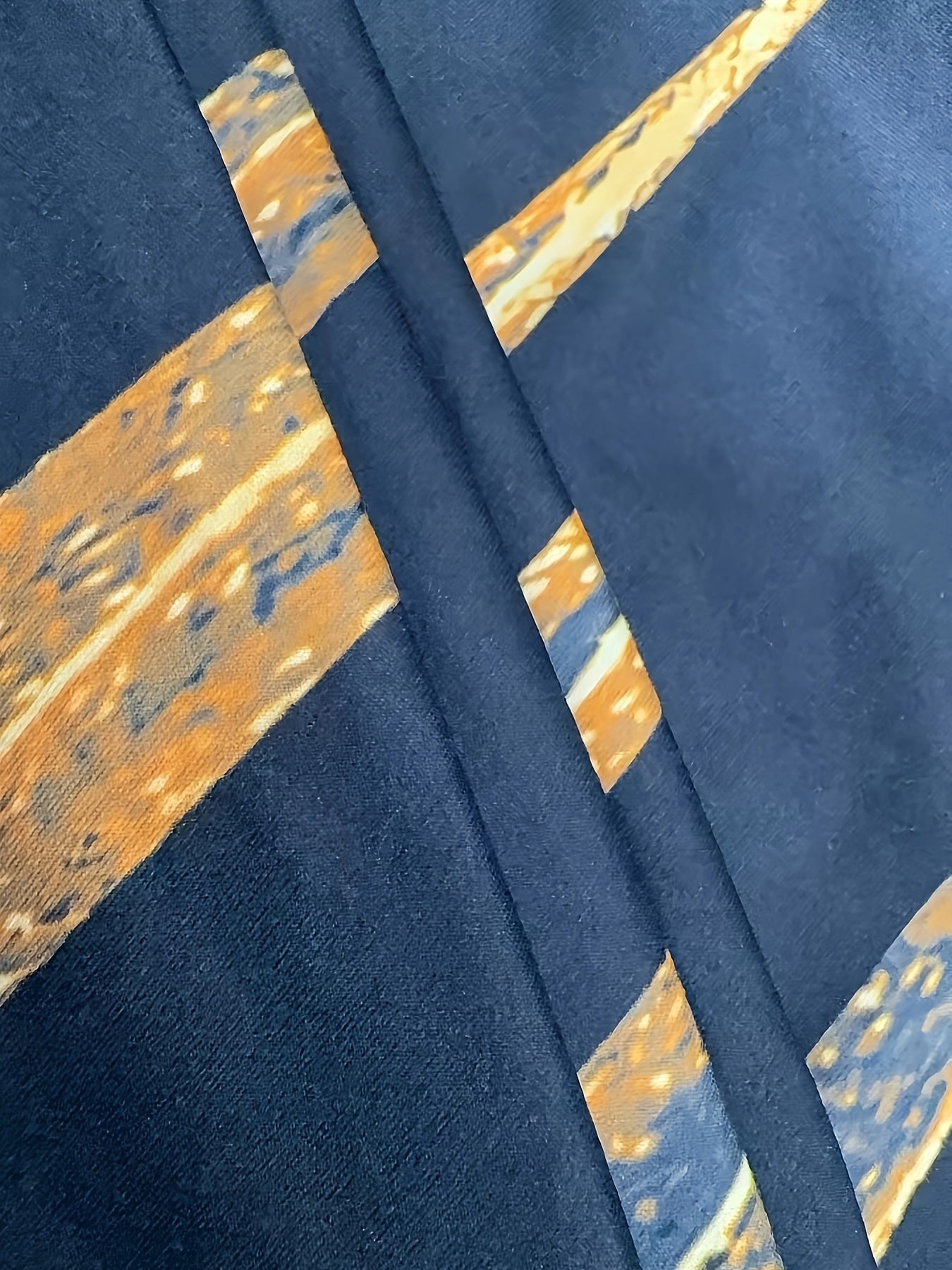 Women's Plus Size Short Sleeve T-Shirt Black Orange Glitter Open Back