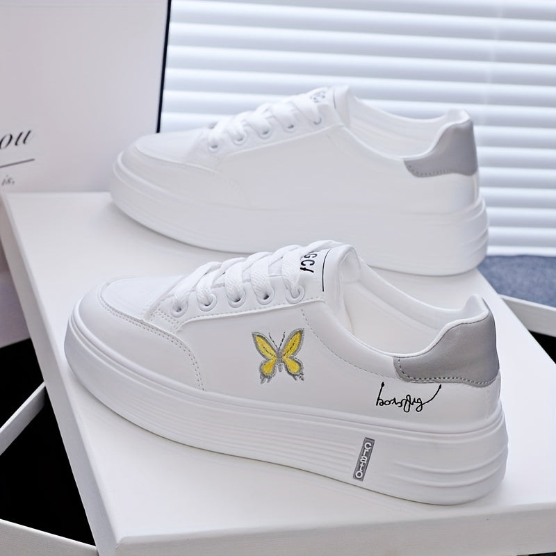 Women's White Breathable Sneakers for Casual, Running, Fitness, Hiking
