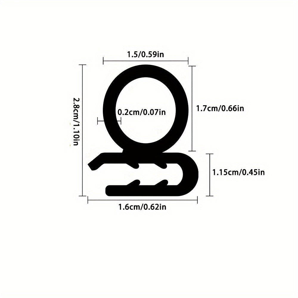 3m Rubber Car Door Seal Strip U Shape Weatherstrip Soundproof Edge Trim