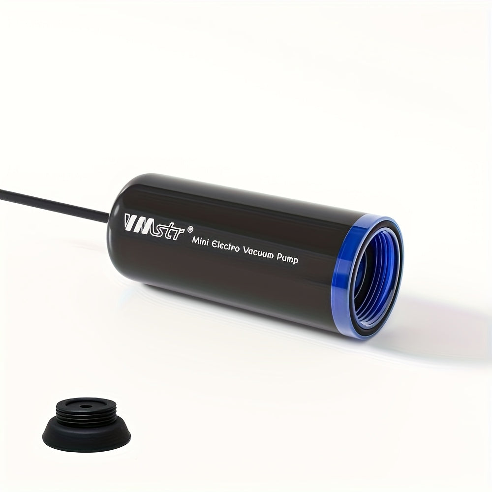 Yuqori tortish uchun vakuum sumkasi bilan qora USB plaginli vakuum mashinasi, vakuum sumkasi bilan saqlash va 3D chop etish ipak iste'mol materiallarini saqlash uchun ideal.