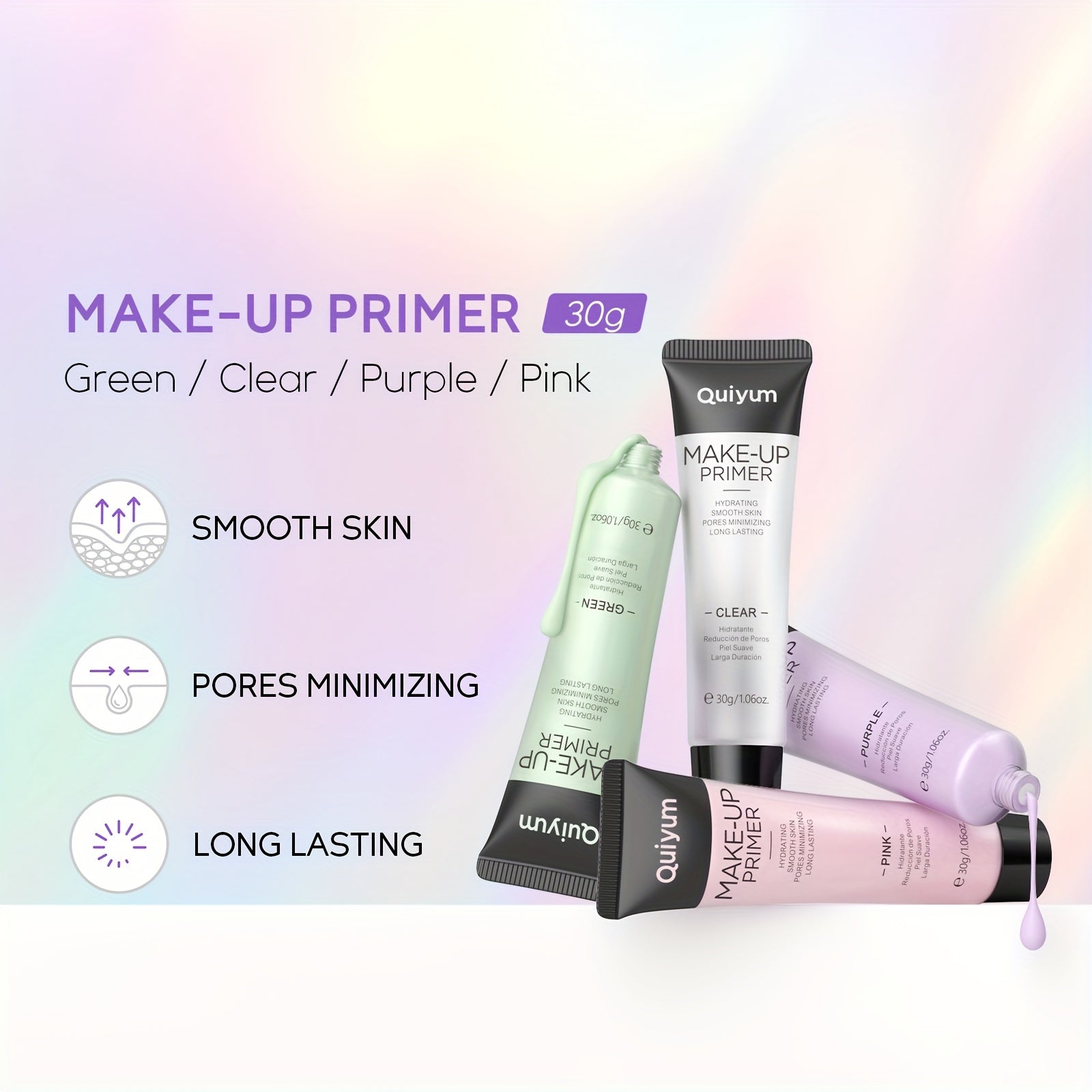 Primer de maquillaje para mujer 1.06oz control de poros invisibles y duración prolongada