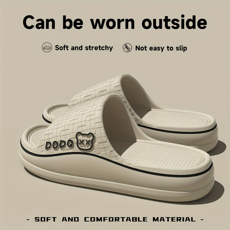 Женские EVA слайды - летние пляжные шлепанцы для бассейна и отдыха с принтом лапы