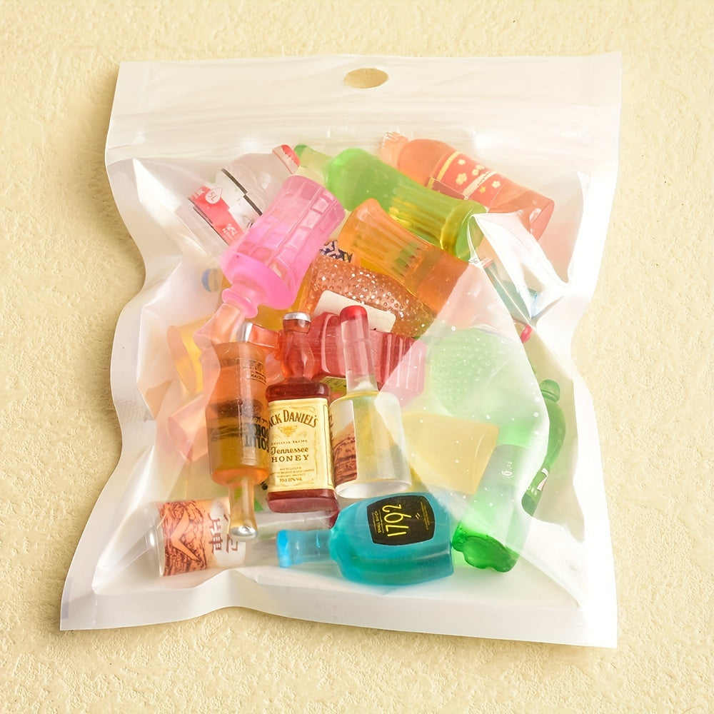 Pack of 30 Mixed Mini Imitation Drink Bottle DIY Earrings and Jewelry Accessories
