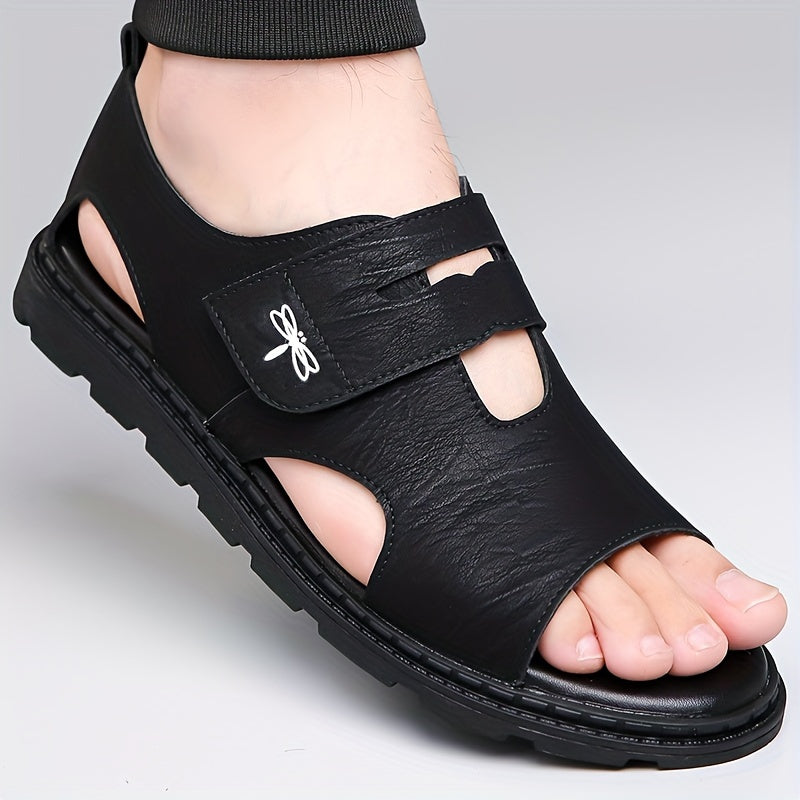 Men's Casual Sandals with Anti-Slip Rubber Sole Breathable Lightweight Microfiber Upper All-Season