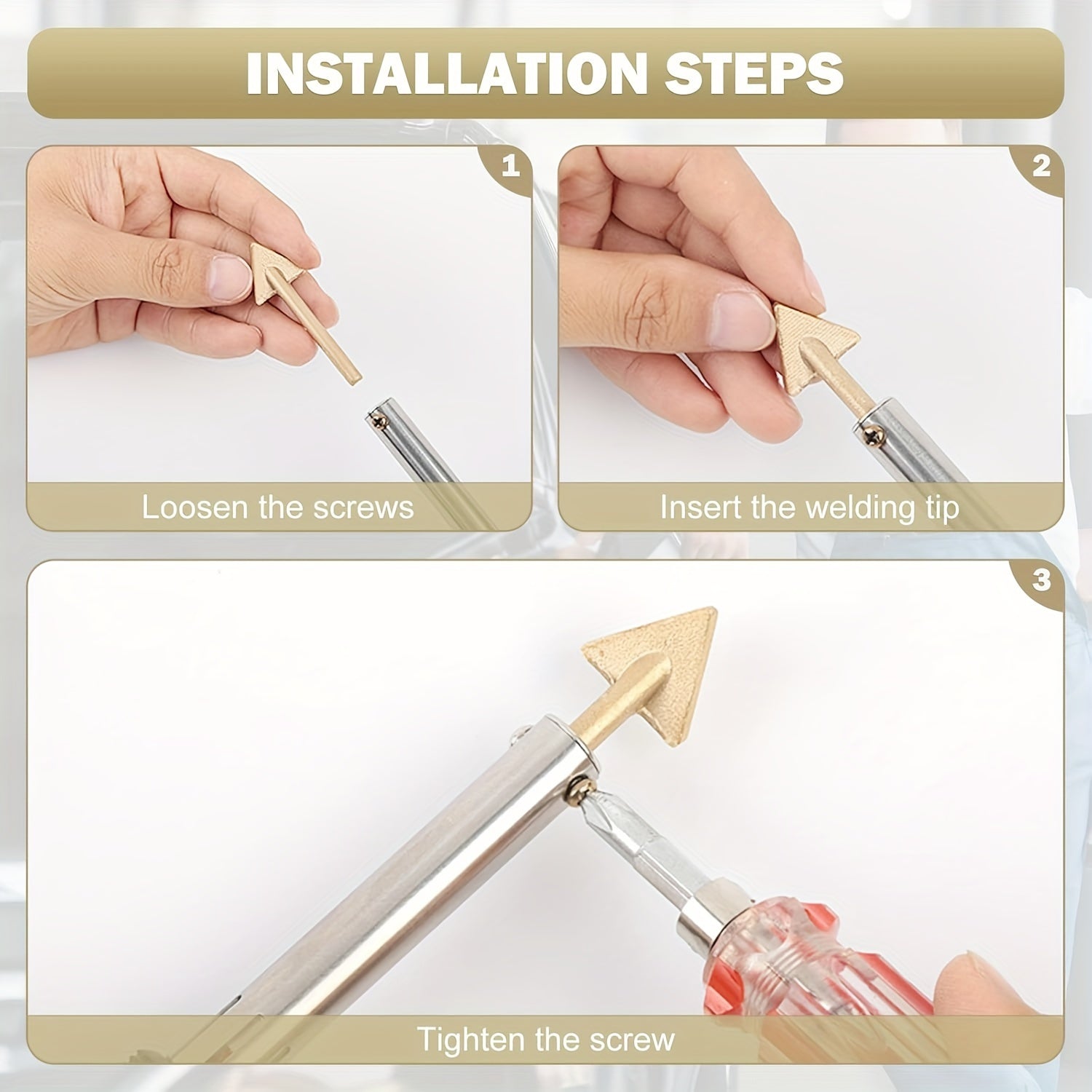 Plastic Welding Replacement Tips 2/3/4 Pcs Soldering Iron Tips for Consistent Heat