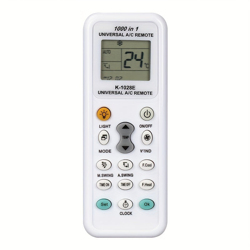 Universal Air Conditioning Remote Control 1000 in 1 K-1028E English Version Plastic