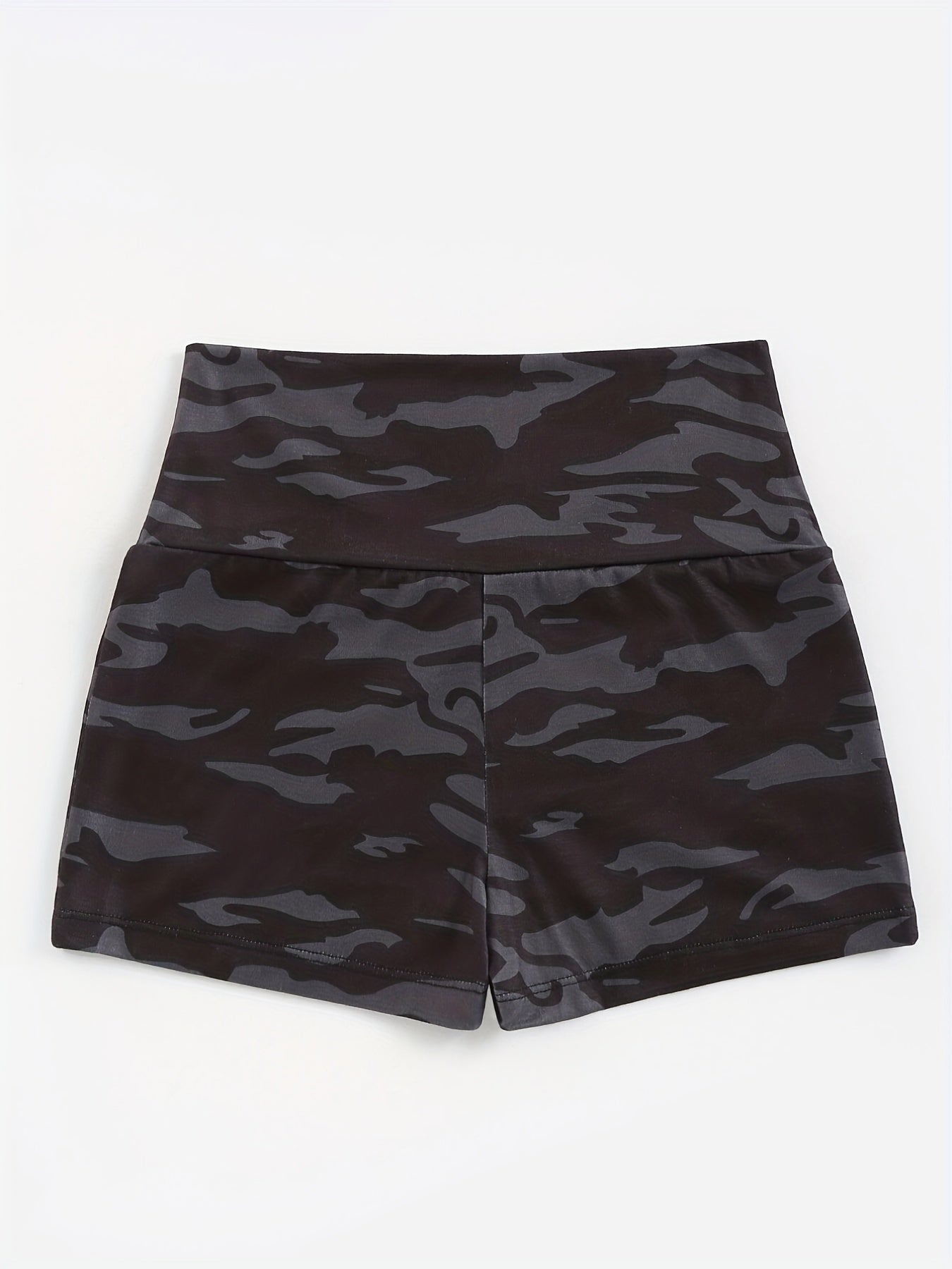 Women's Camouflage Lounge Bottoms with Elastic Waistband Sleepwear Shorts