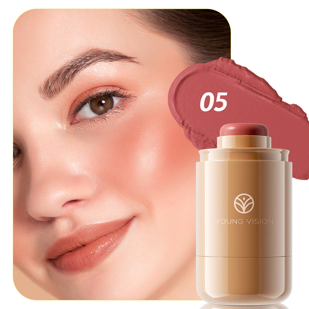 Women Cream Blush Stick Multi-Functional Natural Long-Lasting 6 Colors