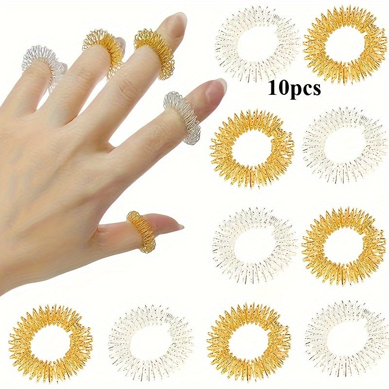 Colorful Mini Spring Finger Massager for Stress Relief for Men and Women