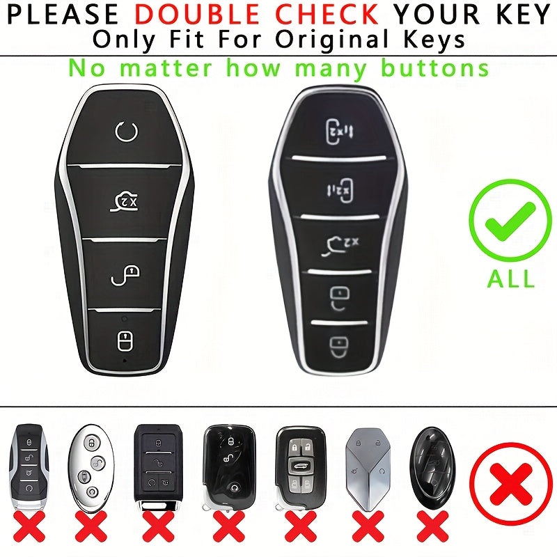 Premium TPU Car Key Fob Cover for Men Women Durable Remote Shell Protector