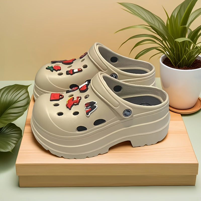 Women's Platform Sandals Cushioned EVA Soles Open-Toe Summer Shoes