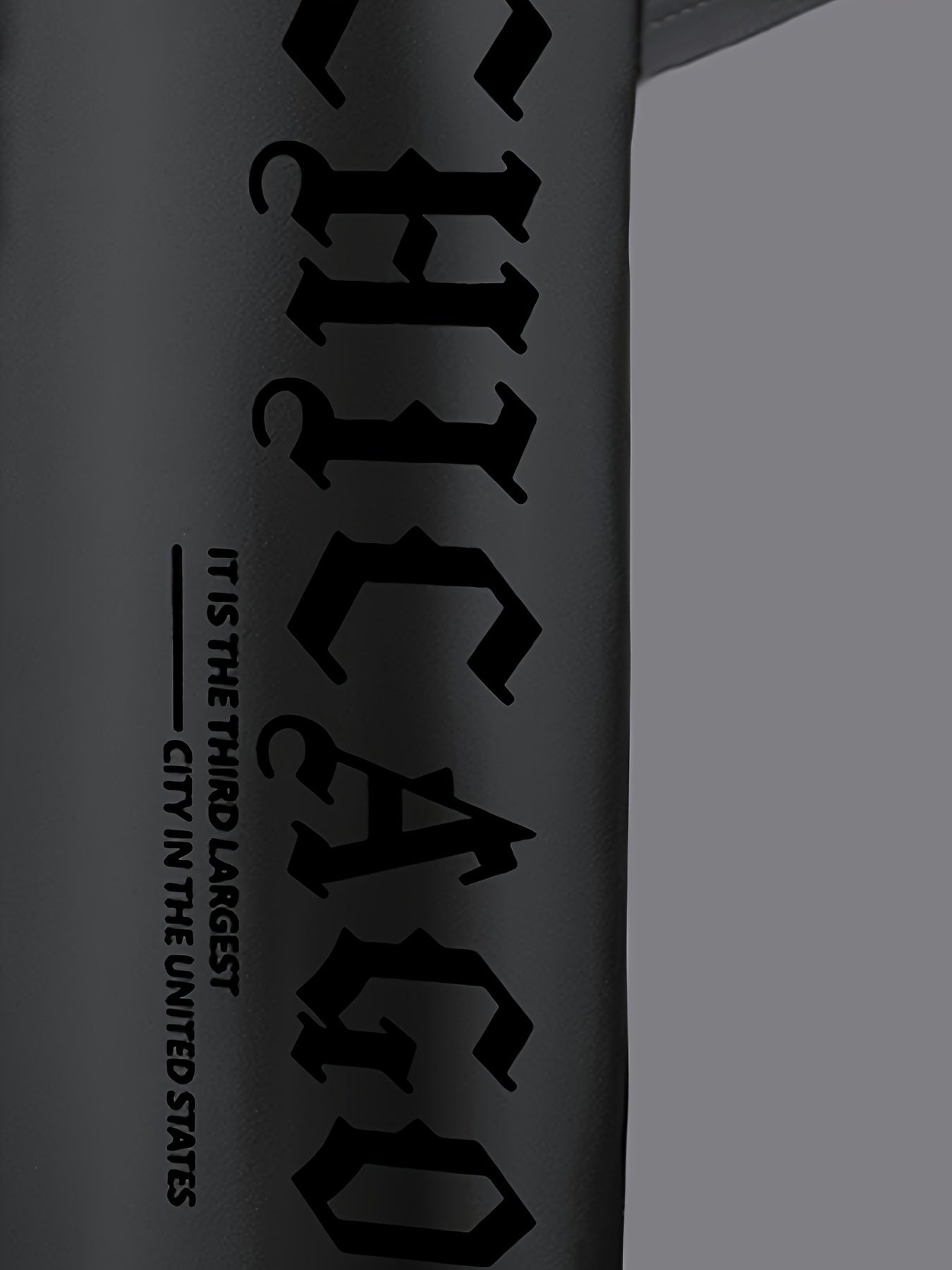 Erkaklar uchun "CHICAGO" harfli printli futbolka, yozgi tasodifiy va ko'chada kiyish uchun mukammal