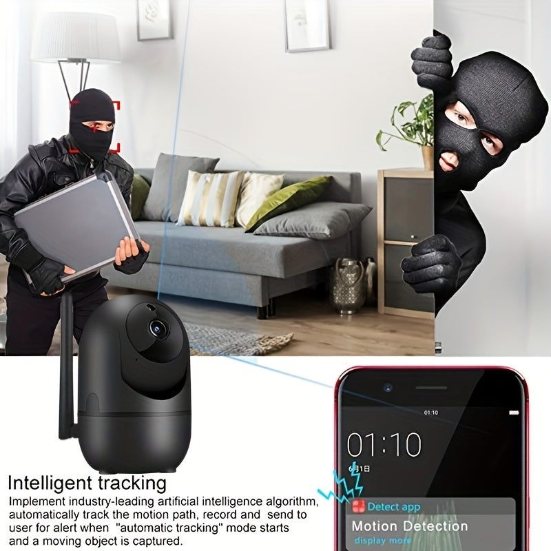 Wireless Security Camera 1080P HD Night Vision Motion Detection Two-Way Audio Indoor