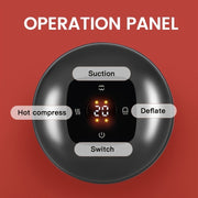 Portable Cupping Massager with LED Display USB Rechargeable 6-Speed Heating for Muscle Relaxation