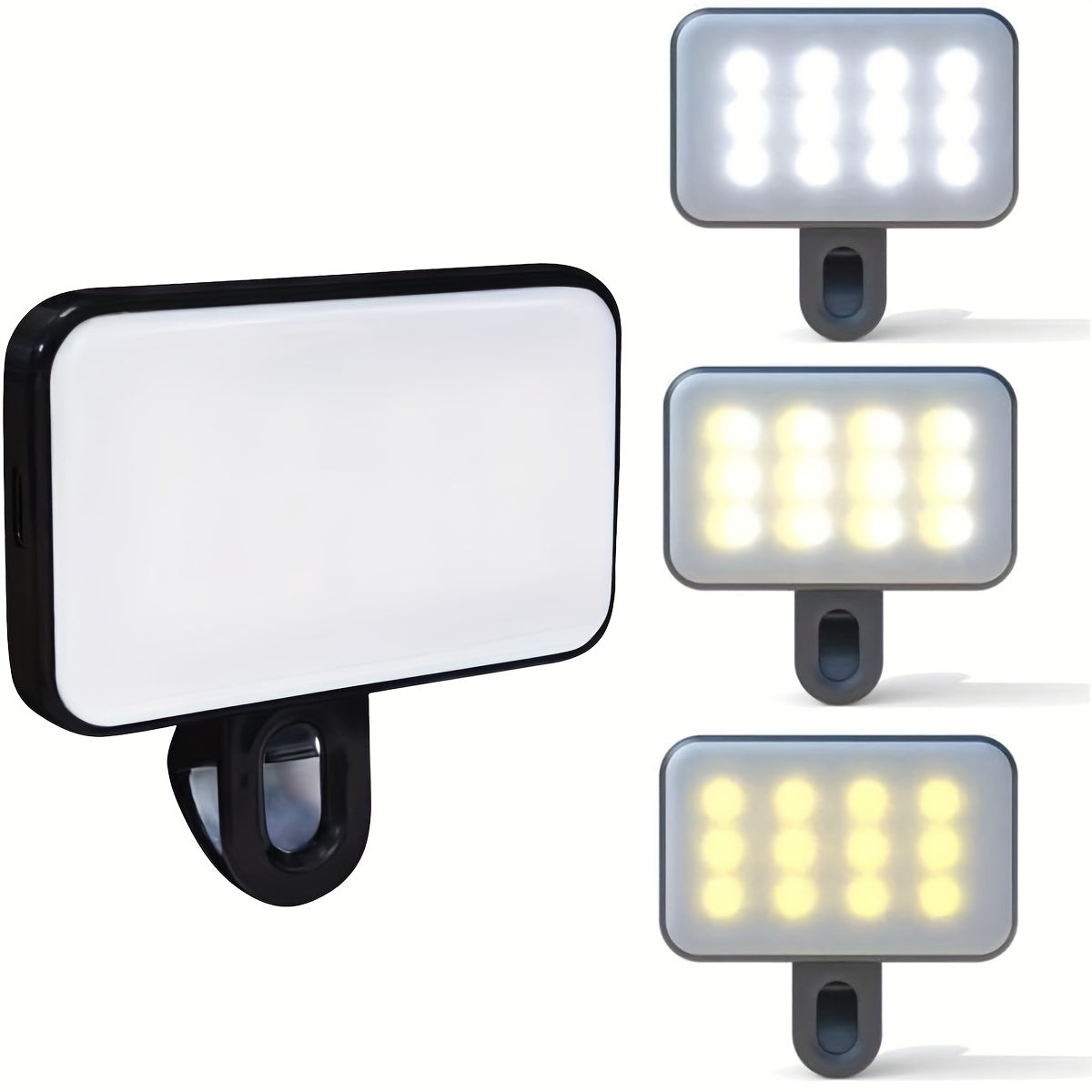 Rechargeable LED Ring Light with 3 Light Modes for Phone, Camera, Video, Zoom