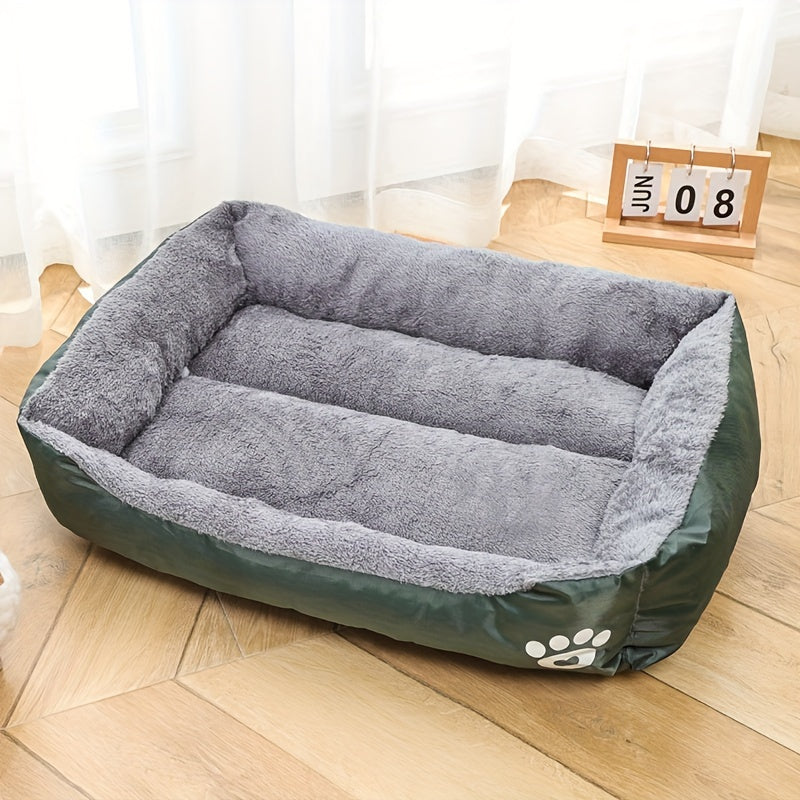 Dog Bed Soft Mat in Multiple Sizes Non-Slip Washable Polyester Fiber Rectangle for All Breeds