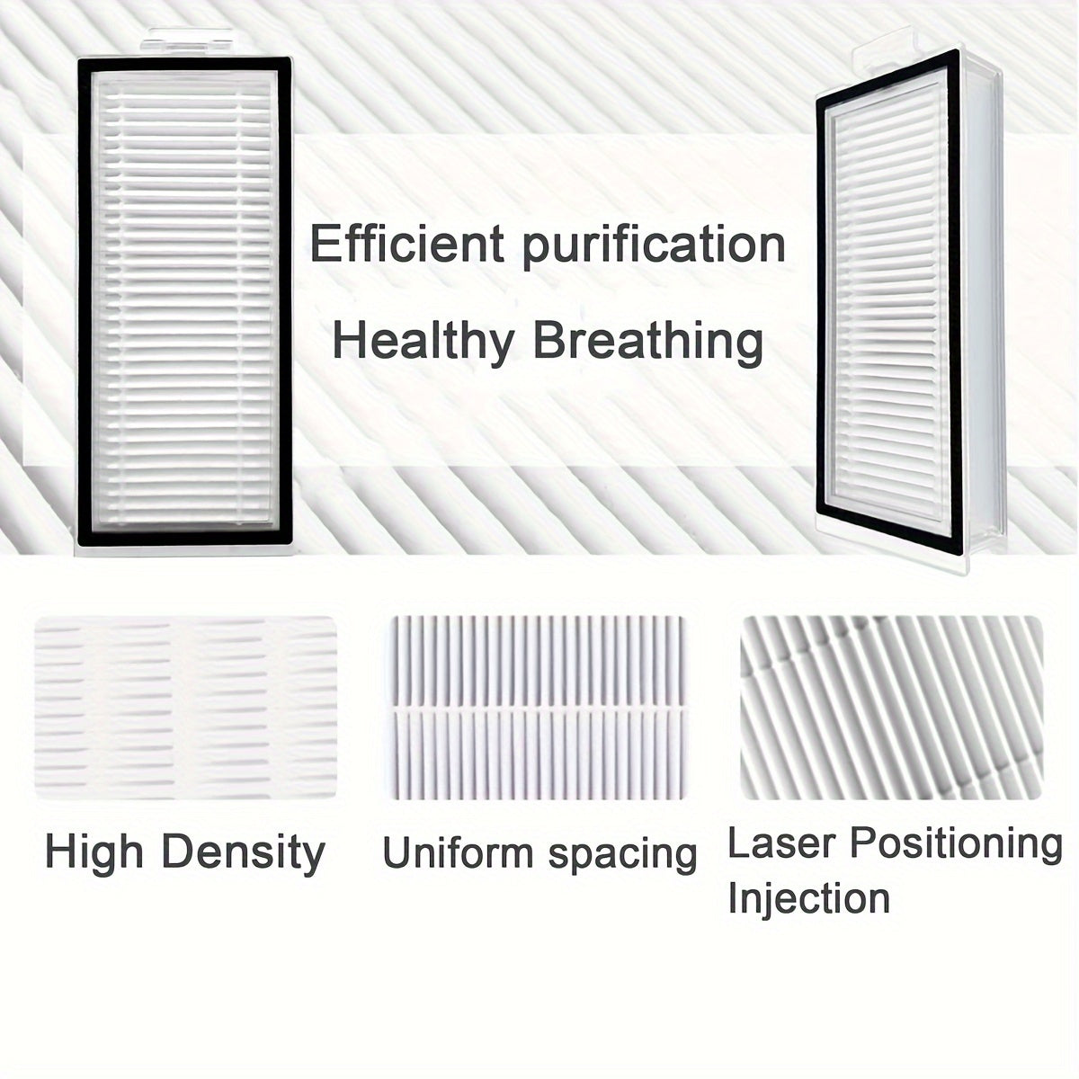 8 dona almashtirish filtri Roborock robot changyutgich va mop modellari Q5 Q7 Max Max+ Max+ Plus uchun