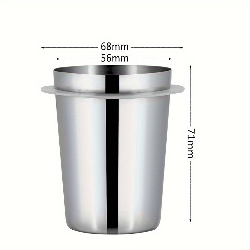 Mustahkam zanglamas po'latdan yasalgan qahva dozasi stakanini qo'lga oling, bu qahva donalarini maydalash va espresso tayyorlash uchun mukammaldir. 58mm, 53mm va 51mm o'lchamlarida, jozibali kumush va zamonaviy qora ranglarda mavjud.