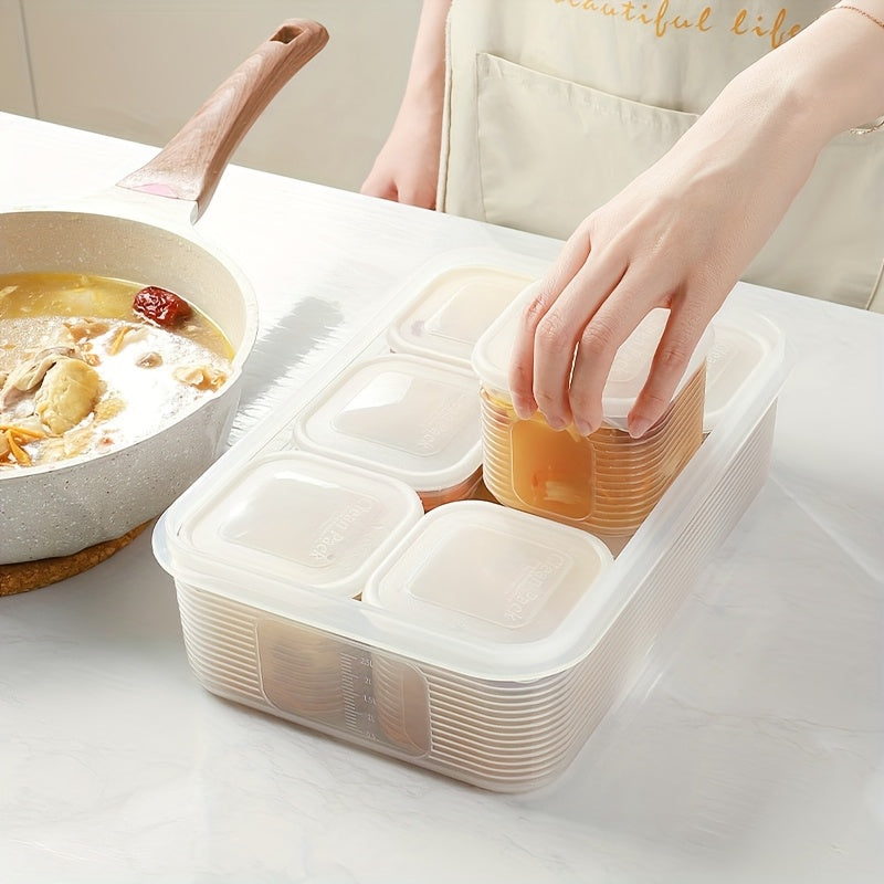 7-Piece Food Storage Container Set Leak-Proof Freezer Safe Stackable PP Material