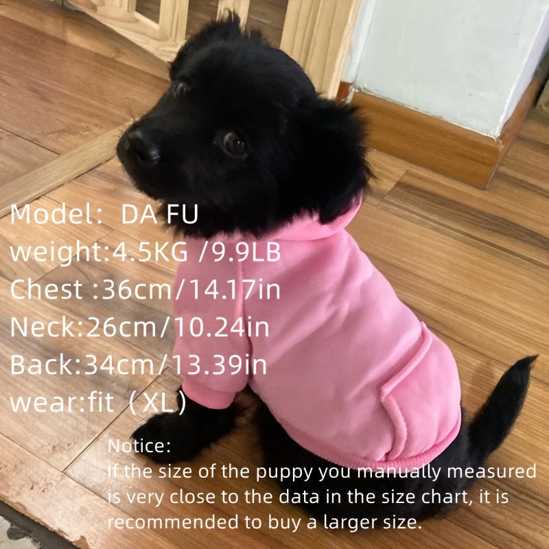 Куртка-худи для домашних животных от маленьких до средних размеров, всесезонная из полиэстера, зимняя одежда в нескольких цветах