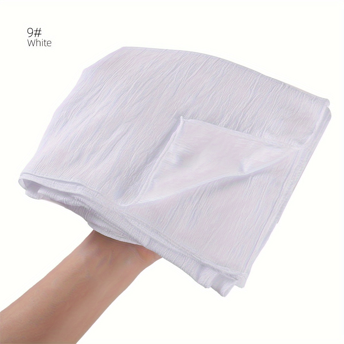 Women's Long Scarf Hijab Breathable Stretchable Solid Color Sun Protection