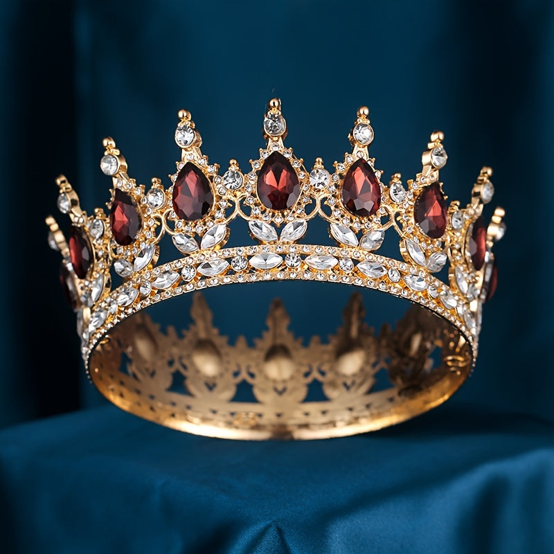 Rhinestone Tiara for Women Wedding Prom Bridal Hair Accessory Elegant Crown