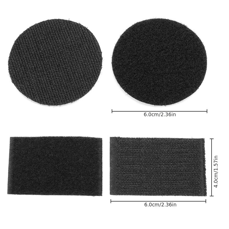 Car Floor Mats and Rug Gripper Tape Set in Black and White for Securing Rugs