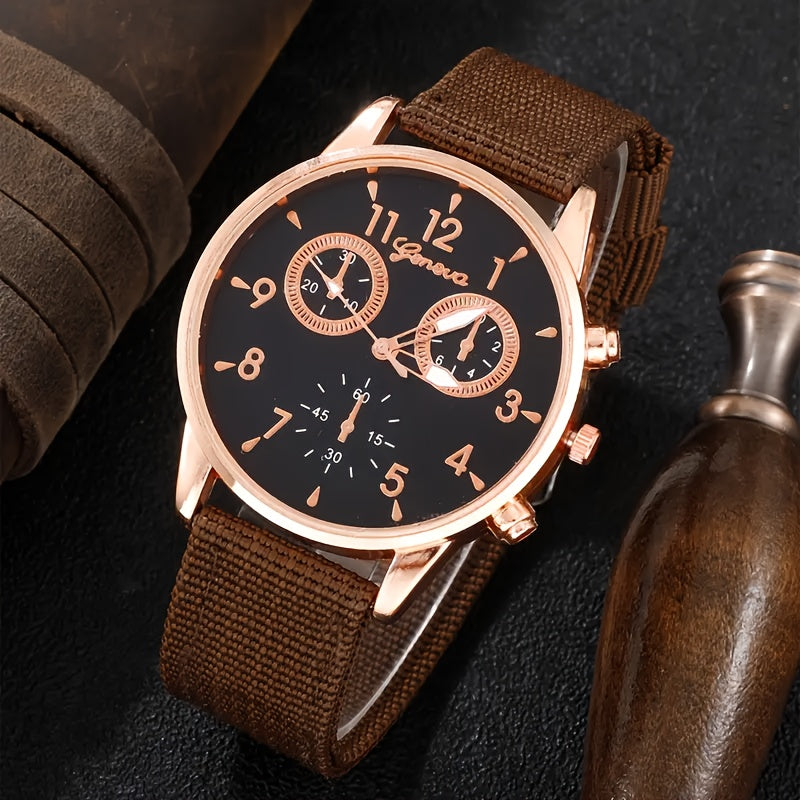 Women's Quartz Watch and Classic Bracelet Set for Women, 5 Pieces, Gift for Valentine's Day Easter Ramadan Christmas