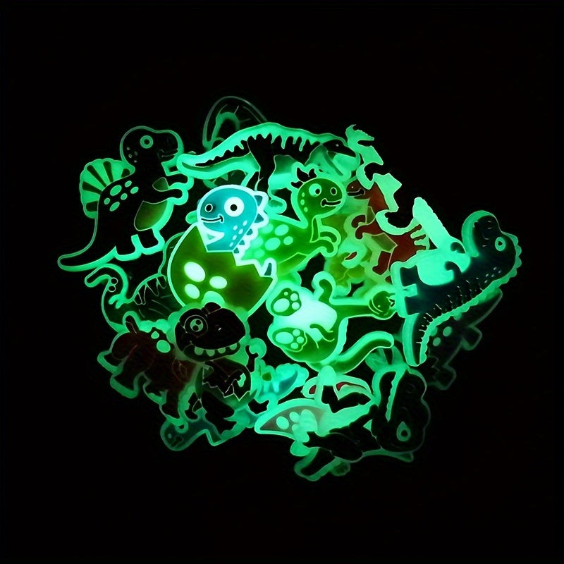 16pcs Luminous Dinosaur Shoe Charms for Shoes Sandals Fluorescent Dinosaur Decorations