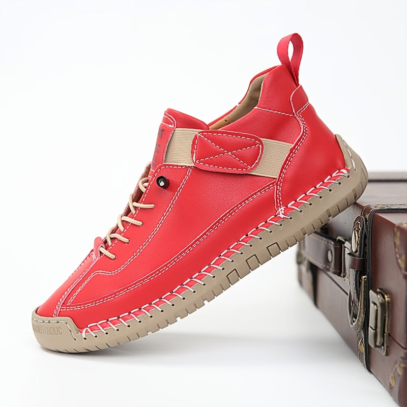 Women's Retro Casual Sneakers Non-Slip Rubber Sole All-Season Lace-Up Shoes