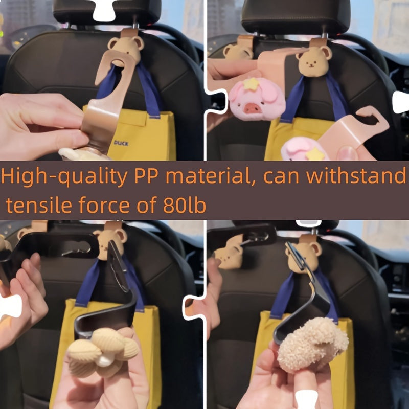 Gancho organizador trasero para asiento de coche, multiusos, interior del coche, gancho oculto trasero