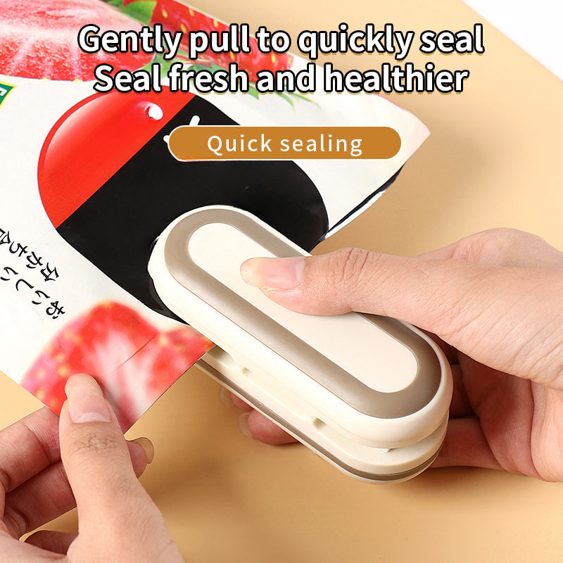 Mini Food Sealer and Cutter Battery-Powered Heat Sealer for Food Preservation