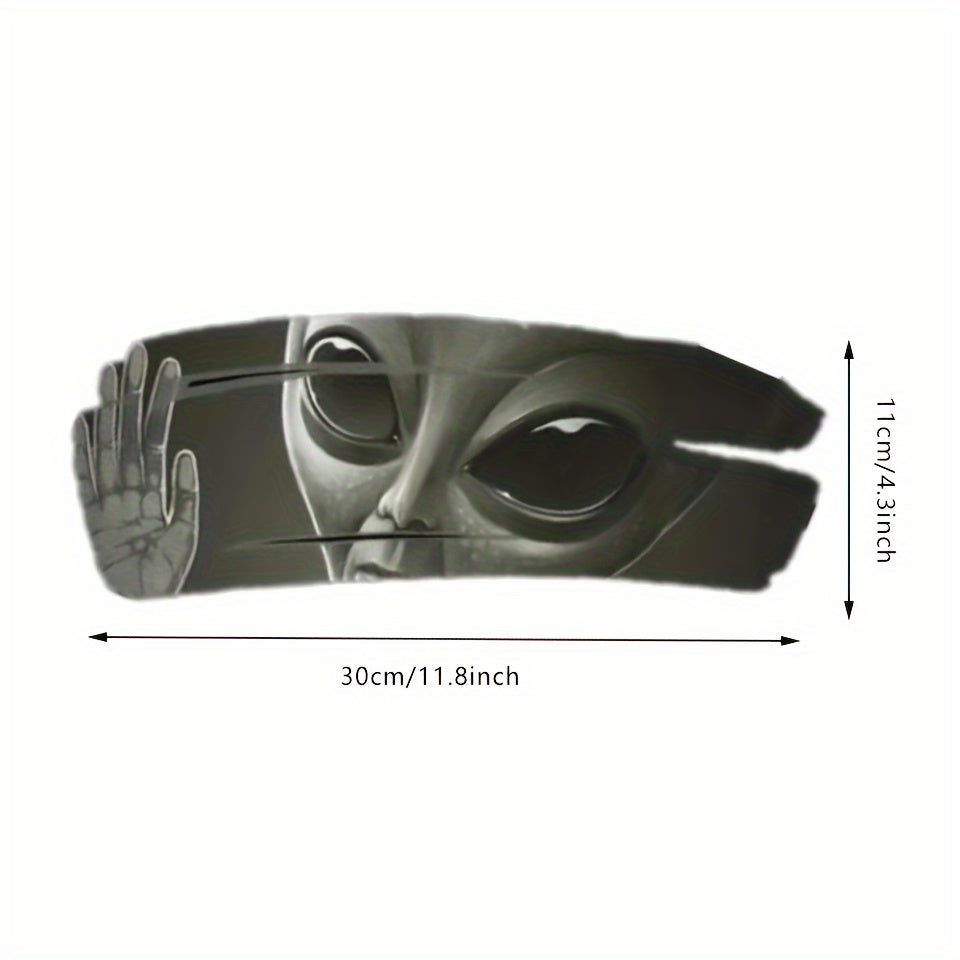 3D Наклейки на автомобиль инопланетянина Виниловые наклейки для защиты от царапин на дверях, окнах, ноутбуках