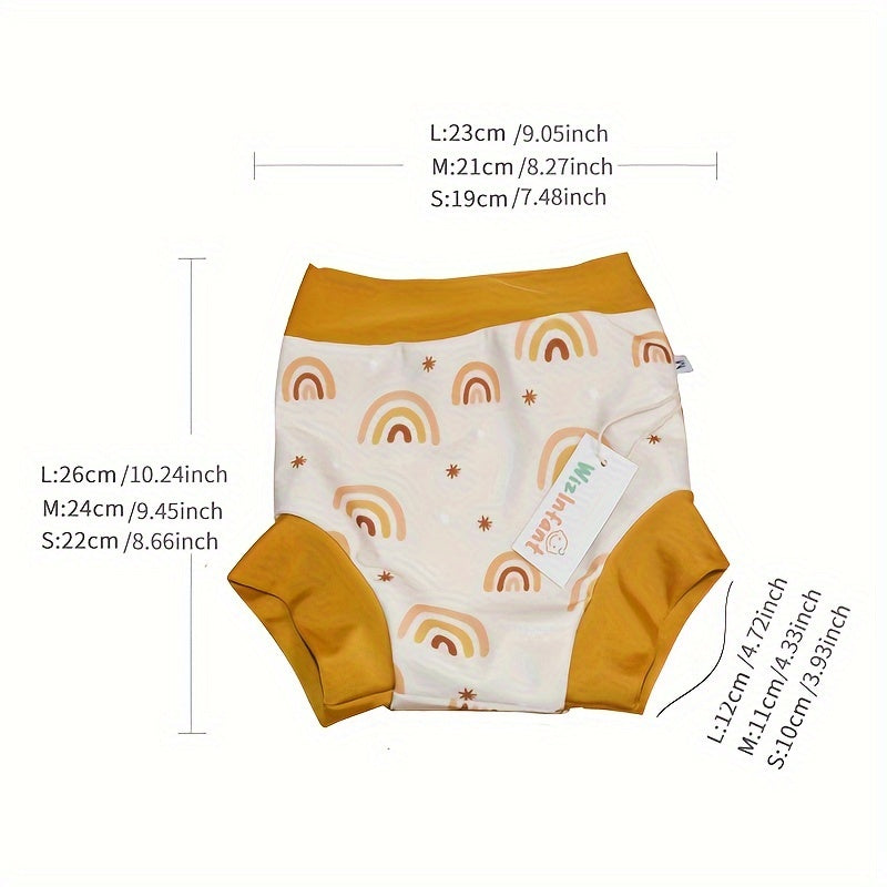 Infant Reusable Leakproof Swim Diaper S/M/L High Waist Sunproof Washable