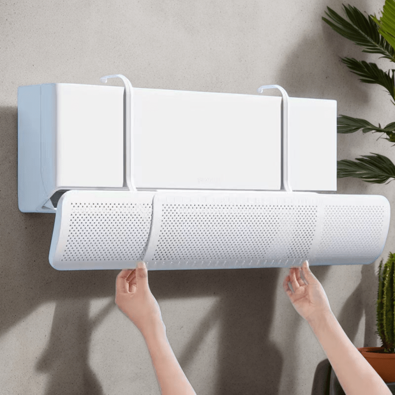 Adjustable Plastic Air Conditioner Vent Cover with Perforated Design for Even Airflow in Living Room Office and Commercial Spaces