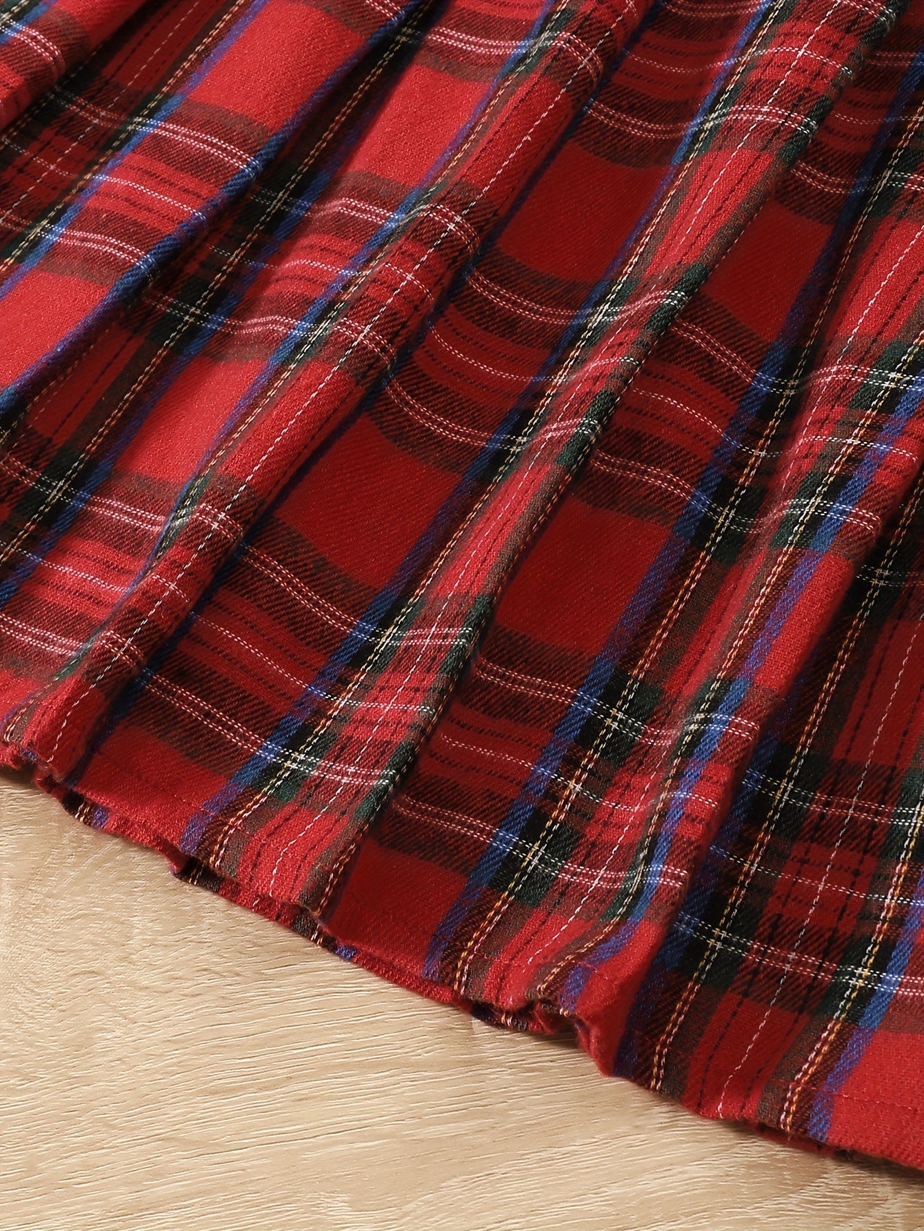 Girls Tween Dress Set with Plaid Pleated Dress and Cardigan for Spring Fall