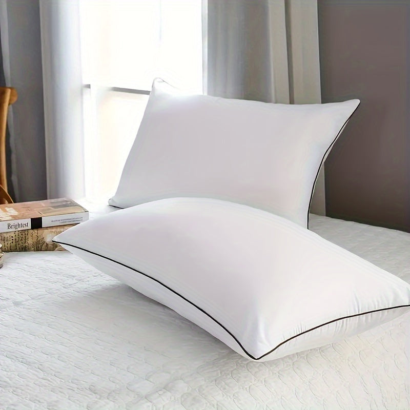 Cooling Sleep Pillow Standard Size Filled with Soft Down-Alternative Support for Back Side Stomach Sleepers